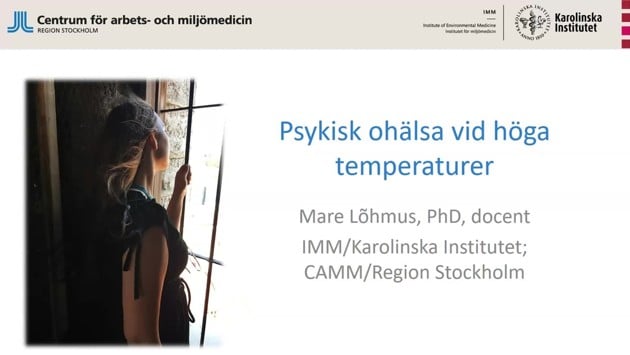 Video: Psykisk ohälsa vid höga temperaturer