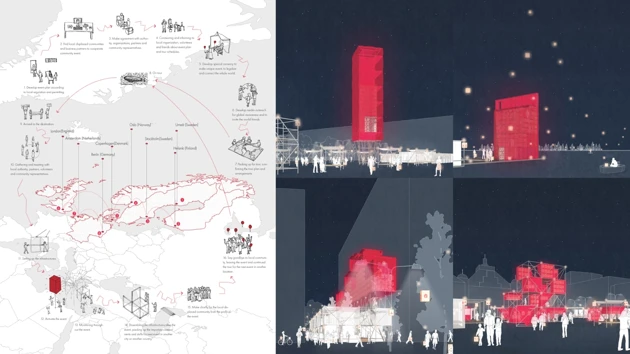 A collection of drawings from the students project, overview