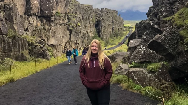 Bild av Amalia Winberg på Island