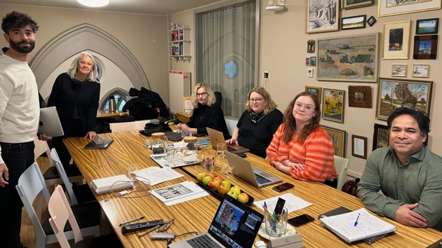 The research project group in meeting
